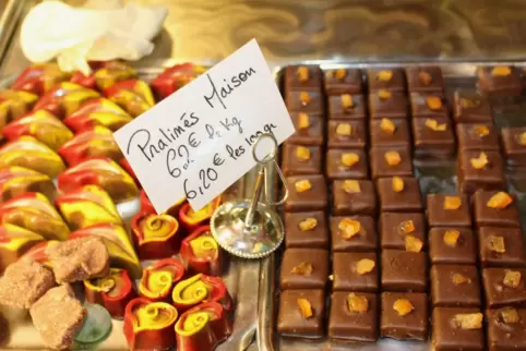 Zum Dahinschmelzen schön: hausgemachte Pralinen aus Straßburg.