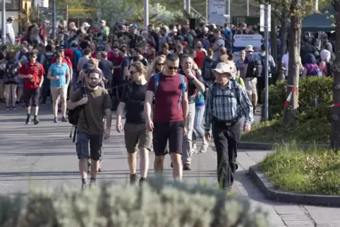 Viel los war bei der Tour im Jahr 2018.