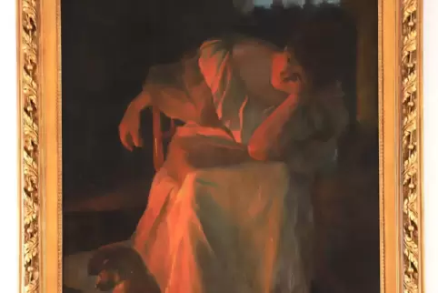 Das F. F. Koch-Gemälde „Schön ist der Flamme Schein“ (Ausschnitt) hat Kochs Tochter im Gegenzug für lebenslanges Wohnrecht der S