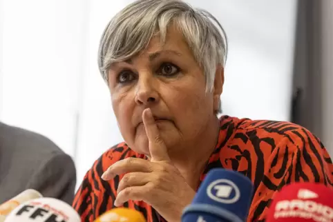 Petra Heimer, eine der zwei hessischen Landesvorsitzenden der Linken. 