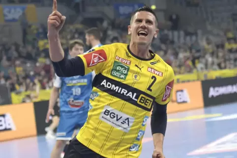 Bester Torschütze für die Löwen gegen Stuttgart: Regisseur Andy Schmid.