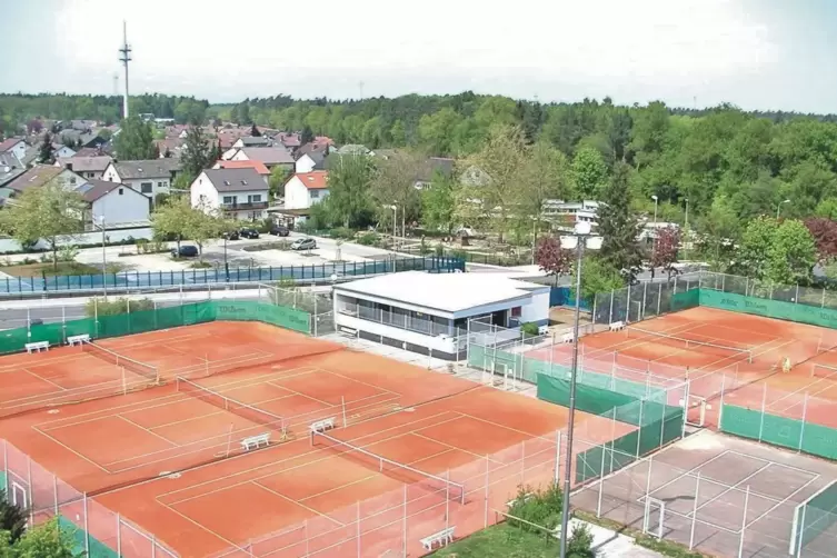 Tennisanlage des Tennisclubs Wörth. 