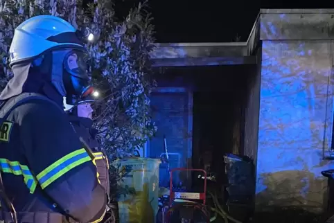 Die Feuerwehr rettete einen Hund aus einem brennenden Haus in Niederauerbach. 