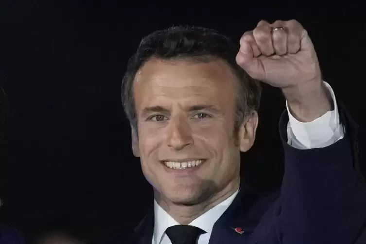 Der Liberale Macron wurde am Sonntag als französischer Präsident wiedergewählt.