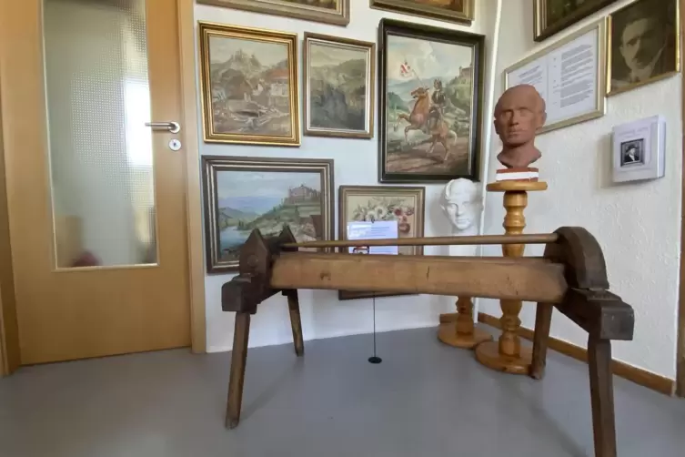 Das Ludwig-G&ouml;tz-Kabinett im Obergeschoss. Auf dieser Etage geht es auch um j&uuml;dische B&uuml;rger aus Winnweiler. 