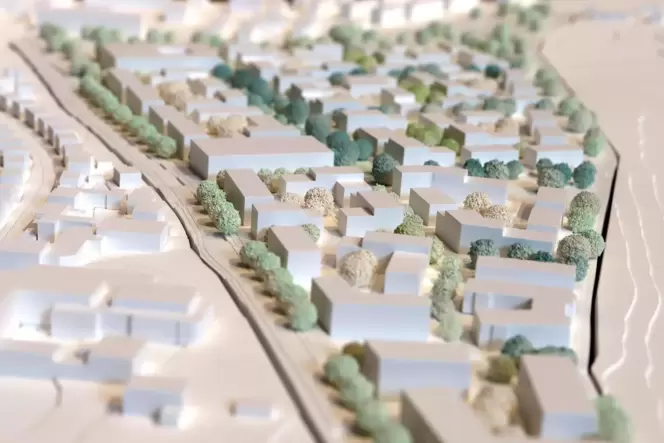 Rund 800 Wohnungen sollen im 13 Hektar großen Quartier im Südwesten entstehen, hier der Siegerentwurf des Realisierungswettbewer