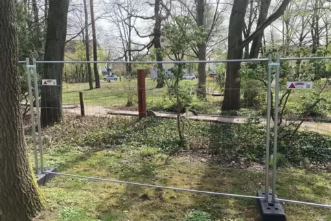 Ein Bauzaun als Provisorium.