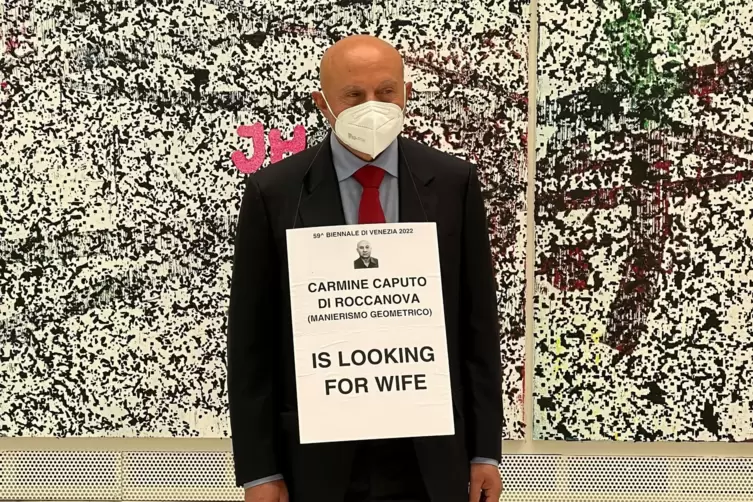 Caputo, sp&auml;ter: Der Lebensk&uuml;nstler vergangene Woche auf der Venedig-Biennale. 