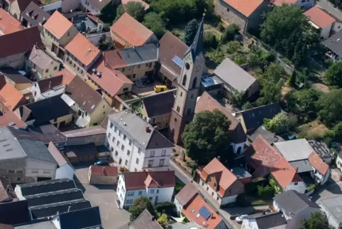 Kindenheim von oben.