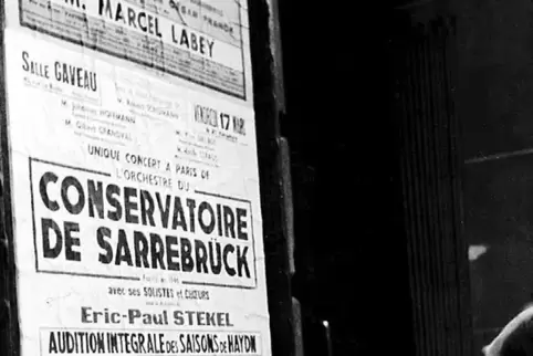 1951: Werbeplakat für das erste Konzert.