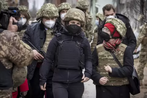Noch Anfang Februar besuchte Bundesaußenministerin Annalena Baerbock die sogenannte Kontaktlinie in der Ostukraine. 
