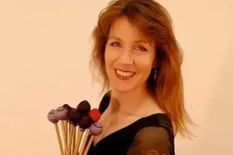 Die Frau mit den Schlegeln: Marimbaphonistin Babette Haag.