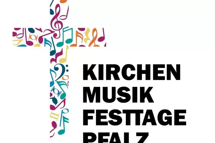 Das Logo: die Vielfalt der Kirchenmusik zeigend.