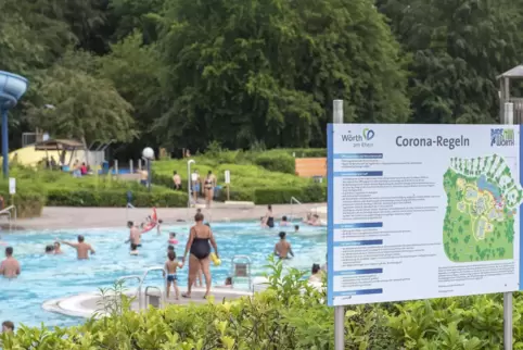 Eine Begrenzung der Besucherzahl gibt es im Badepark in diesem Jahr nicht.
