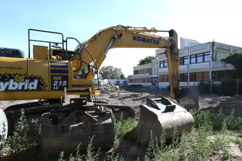 Baustelle Rathaus Offenbach. 