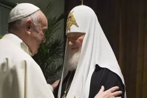 Bild aus früheren Tagen: Franziskus und Kyrill bei einem Treffen auf Kuba im Februar 2016.
