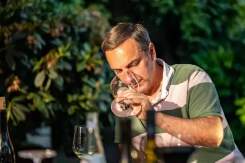 Liebt Pfälzer Weine: Tom Benns. 