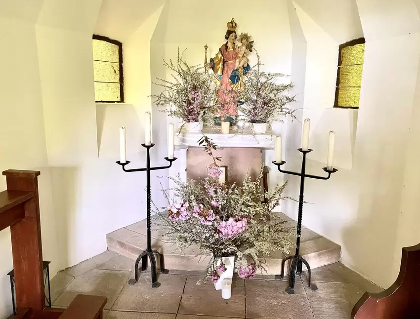 Blick ins Innere der Kapelle.