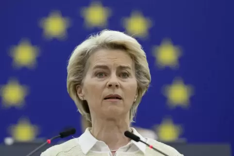 Ursula von der Leyen: „Druck auf Russland“.