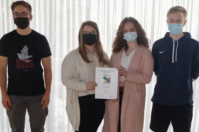 Einer der Preisträger bei »Mathematik ohne Grenzen«: der Kurs 11 M1 vom Nordpfalzgymnasium Kirchheimbolanden. Pandemiebedingt ha