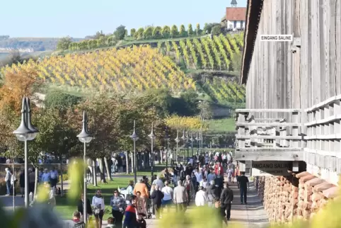 Bad Dürkheim ist ein beliebtes Ziel für Touristen. 