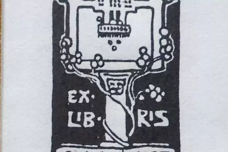 Exlibris: August Croissants &bdquo;Stempel&ldquo; f&uuml;r sein Skizzenbuch.