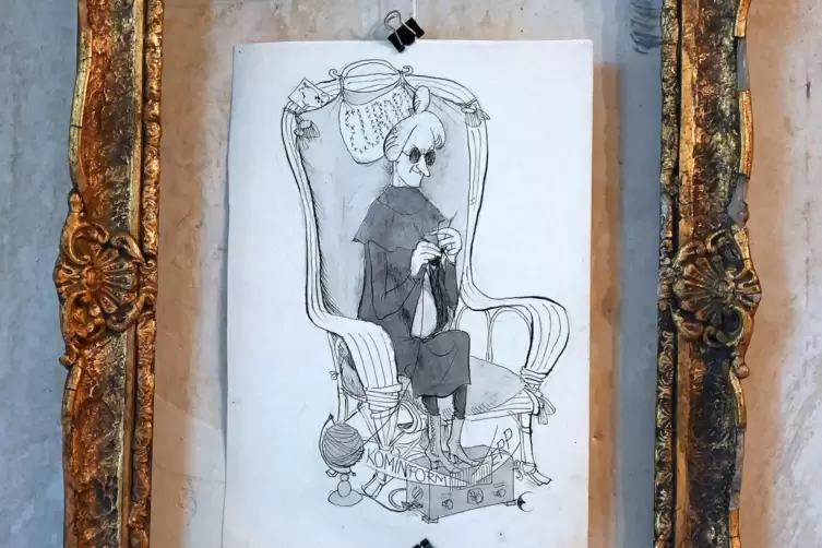 Sohn Eugen zeichnete gerne bissige Karikaturen.