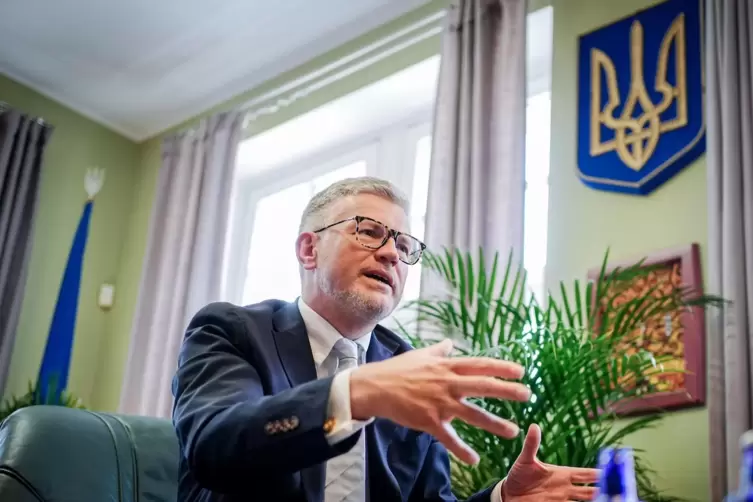 Andrij Melnyk, Botschafter der Ukraine in Deutschland, Ende April in Berlin.