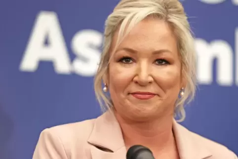 Michelle O'Neill, Spitzenkandidatin der nordirischen Partei Sinn Fein.