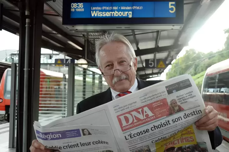Die Verbesserung des regionalen Zugverkehrs zwischen Deutschland und Frankreich ist für Werner Schreiner seit langer Zeit ein He