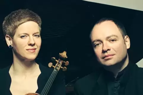 Die Geigerin Isabelle Faust und der Pianist Alexander Melnikov. 