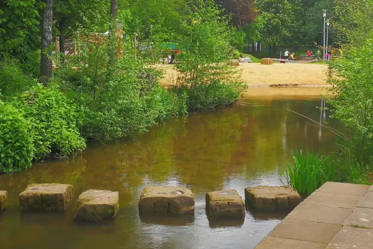 Idyll mitten im Zentrum: Der Bleicherbach ist Teil des Projektgebiets Stadt am Wasser.