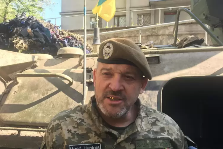  Der 54 Jahre alte Jewgeni Jaranzew kämpfte bereits 2014 gegen die russische Invasion im Donbass im Südosten der Ukraine. Das Ma