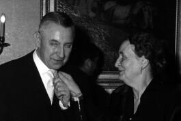 Der Erste in der Ministerpräsidentenriege: Wilhelm Boden, hier mit Ehefrau an seinem 70. Geburtstag 