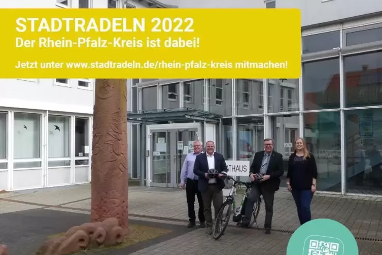 Mit diesem Foto, aufgenommen vor dem Rathaus in Waldsee, wirbt der Rhein-Pfalz-Kreis um Teilnehmer.