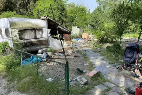 Verlassener Campingplatz: So sieht es auf Teilen des Gebiets aus, das früher privat verpachtet wurde. 