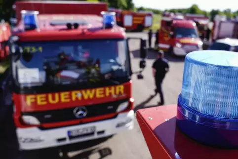 Die Feuerwehr war am Dienstag bei einem Brand in Oberstaufenbach im Einsatz. 