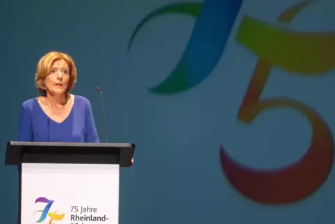 Erinnerte an die Anfänge des Bundeslandes, das nicht das Ergebnis einer „Liebesheirat“ gewesen sei: Ministerpräsidentin Dreyer.