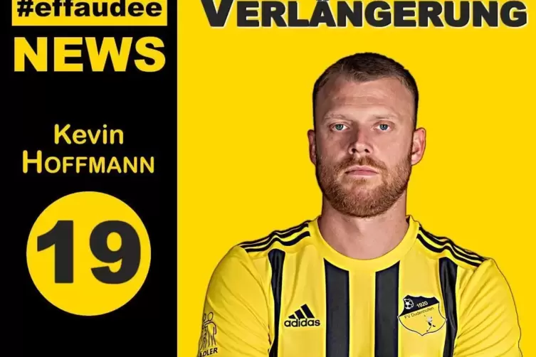 Kevin Hoffmann, Kapitän des FV Dudenhofen, muss seine Laufbahn beenden. 