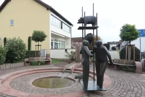 Der Saubrunnen in Kandel. 