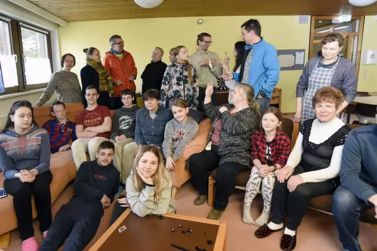 Die Gäste aus Kiew sind im Internat des Pfalzinstituts untergebracht. 