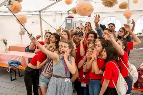 Haben viel Spaß: Die Teilnehmer am Delta-Festival. 