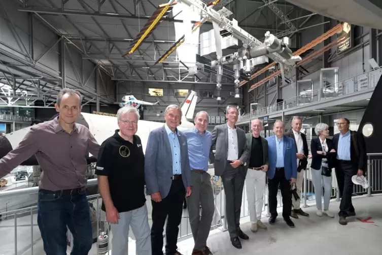 Gleich zehn Astronauten zu Gast: Das ist auch in der Raumfahrtausstellung des Technik-Museums Speyer nicht alltäglich.