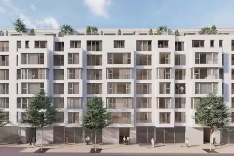 So soll das neue Wohngebäude in der Ludwigstraße in einigen Jahren aussehen.
