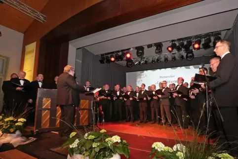 Der Männerchor des MGV Eintracht Ingenheim. 