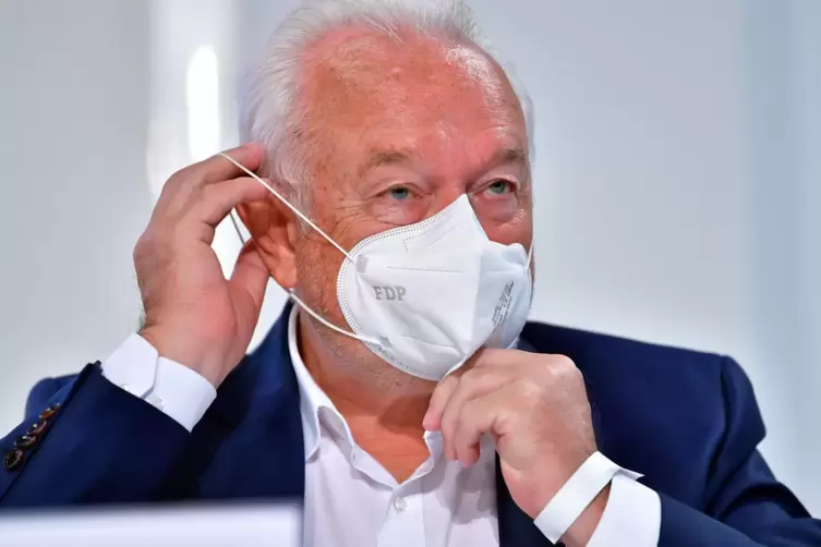 Trägt nur eine Maske, wenn es vorgeschrieben ist: FDP-Vize Wolfgang Kubicki. 