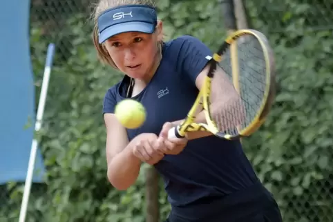 Schlägt sich tapfer: Marie-Freya Wasemann vom BASF TC. 