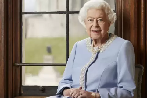  Das offizielle Foto der Queen zum Platin-Jubiläum wurde in Schloss Windsor aufgenommen.