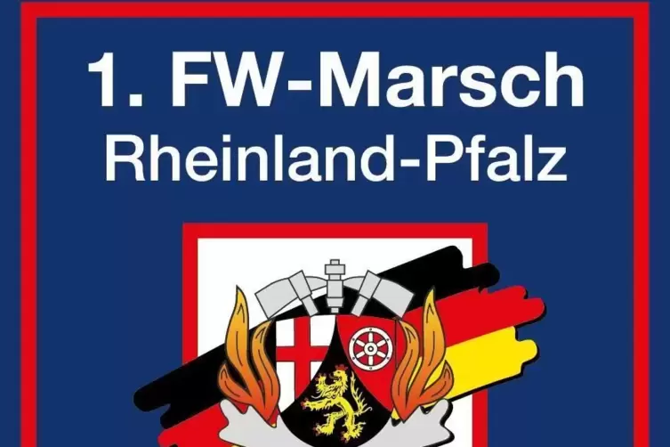 Zum Belohnungssystem des ersten Feuerwehrmarsches Rheinland-Pfalz am 4. und 5. Juni gehört auch dieses Stoffabzeichen. 