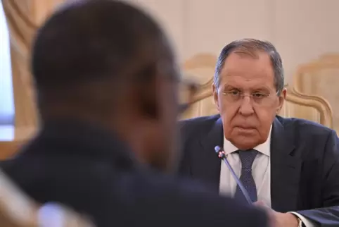 Ende Mai in Moskau: Russlands Außenminister Sergej Lawrow empfängt seinen Amtskollegen aus Mali, Abdoulaye Diop.